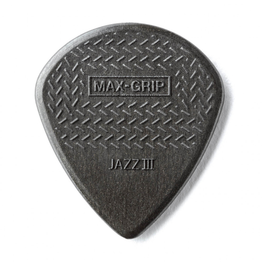 Dunlop 471R3C Guitar Pick Nylon Max Grip Jazz III (24 PK)