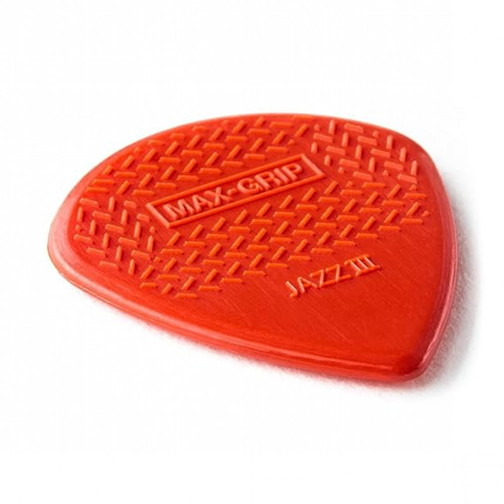 Dunlop 471R3N Guitar Pick Nylon Max Grip Jazz III (24 PK)