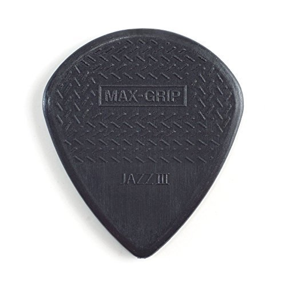 Dunlop 471R3S Guitar Pick Nylon Max Grip Jazz III (24 PK)