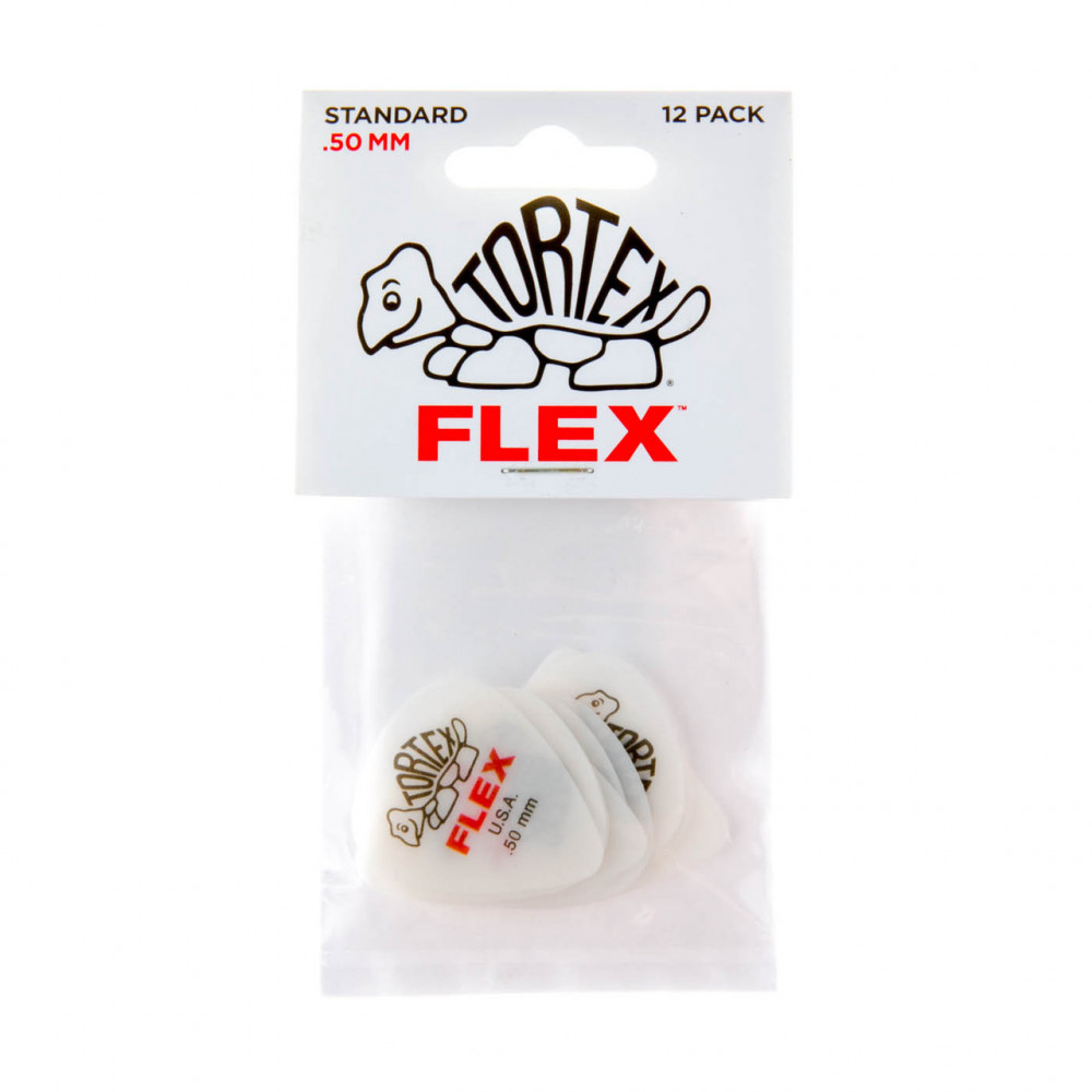Dunlop 428R050 Guitar Pick Tortex Flex Standard .50mm (72 PK)