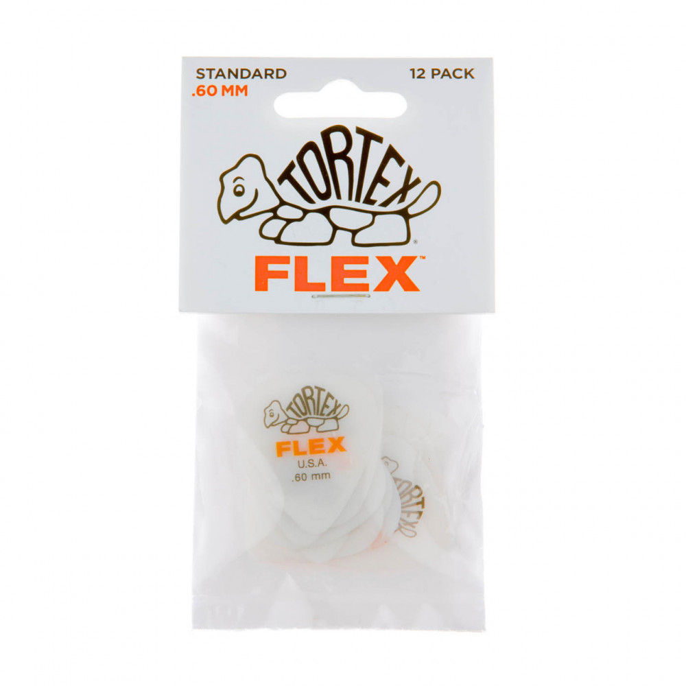 Dunlop 428R060 Guitar Pick Tortex Flex Standard .60mm (72 PK)