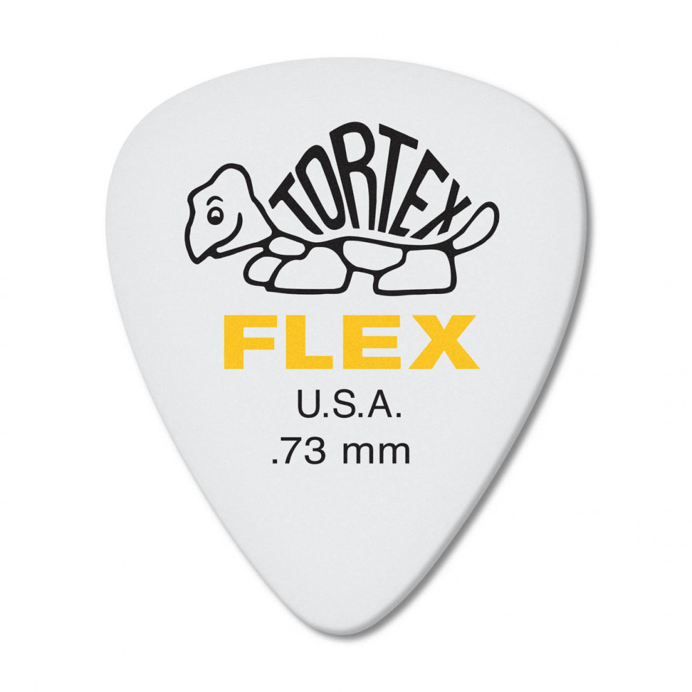 Dunlop 428R073 Guitar Pick Tortex Flex Standard .73mm (72 PK)