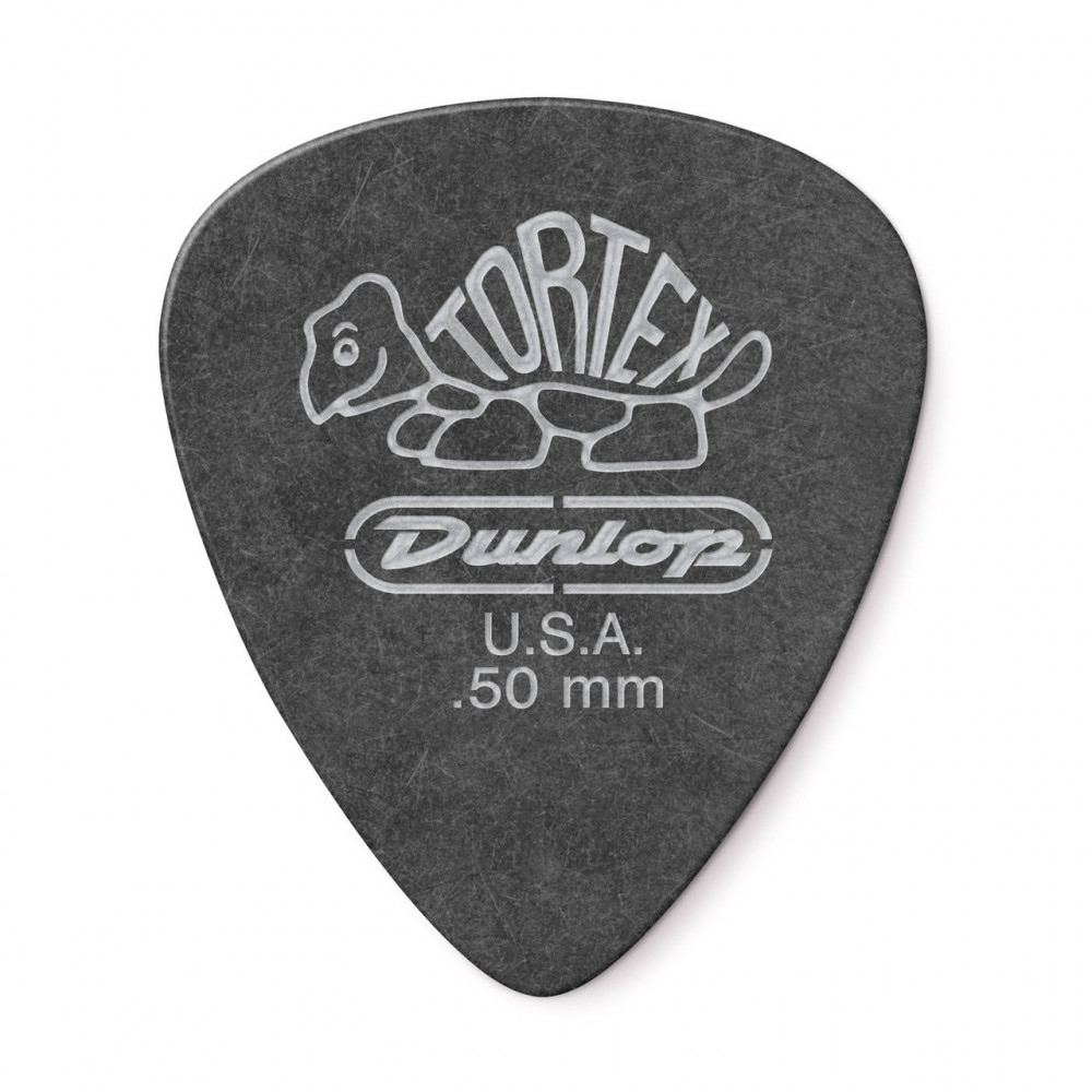 Dunlop 488R050 Guitar Pick Tortex Pitch Black Standard .50mm (72 PK)