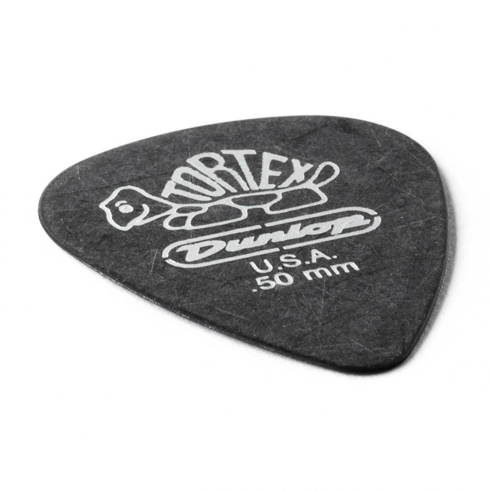 Dunlop 488R050 Guitar Pick Tortex Pitch Black Standard .50mm (72 PK)