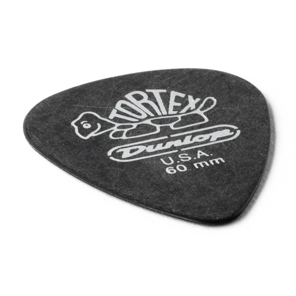 Dunlop 488R060 Guitar Pick Tortex Pitch Black Standard .60mm (72 PK)
