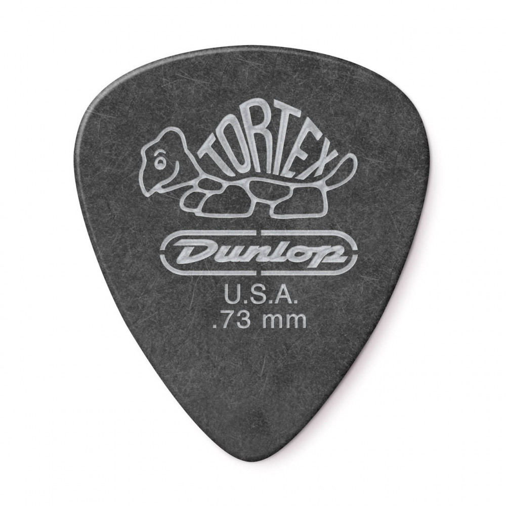 Dunlop 488R073 Guitar Pick Tortex Pitch Black Standard .73mm (72 PK)
