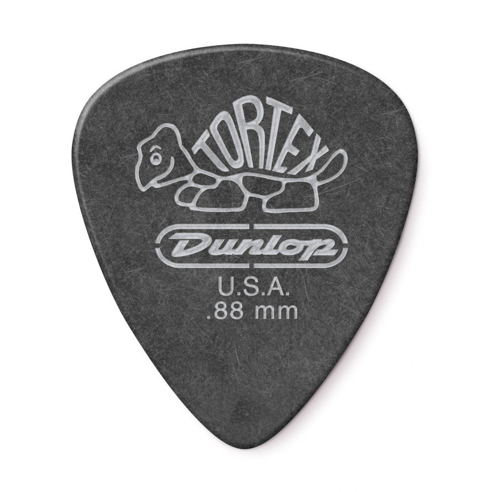 Dunlop 488R088 Guitar Pick Tortex Pitch Black Standard .88mm (72 PK)