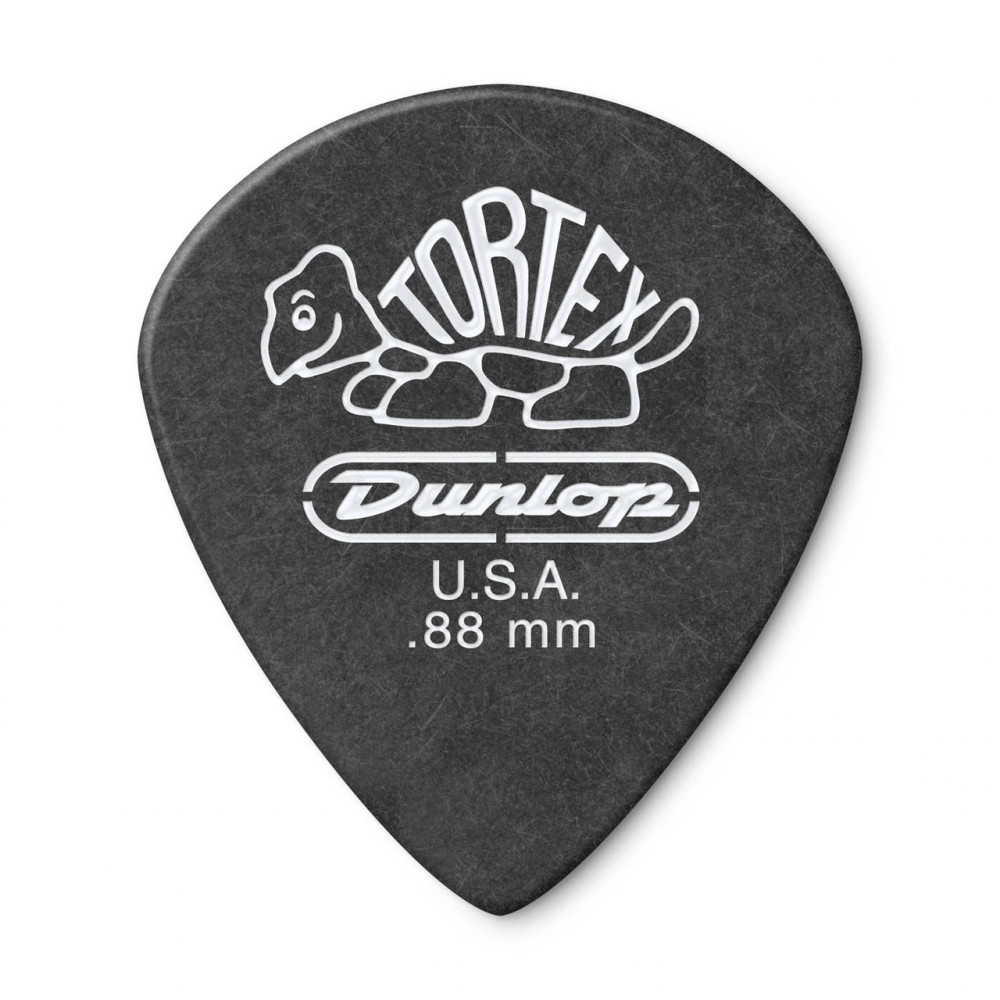 Dunlop 482R088 Guitar Pick Tortex Pitch Black Jazz III .88mm (72 PK)
