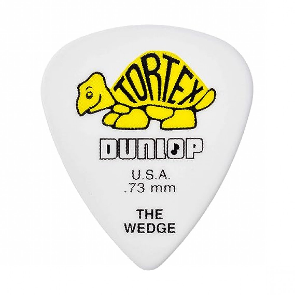 Dunlop 424R073 Guitar Pick Tortex Wedge .73mm (72 PK)