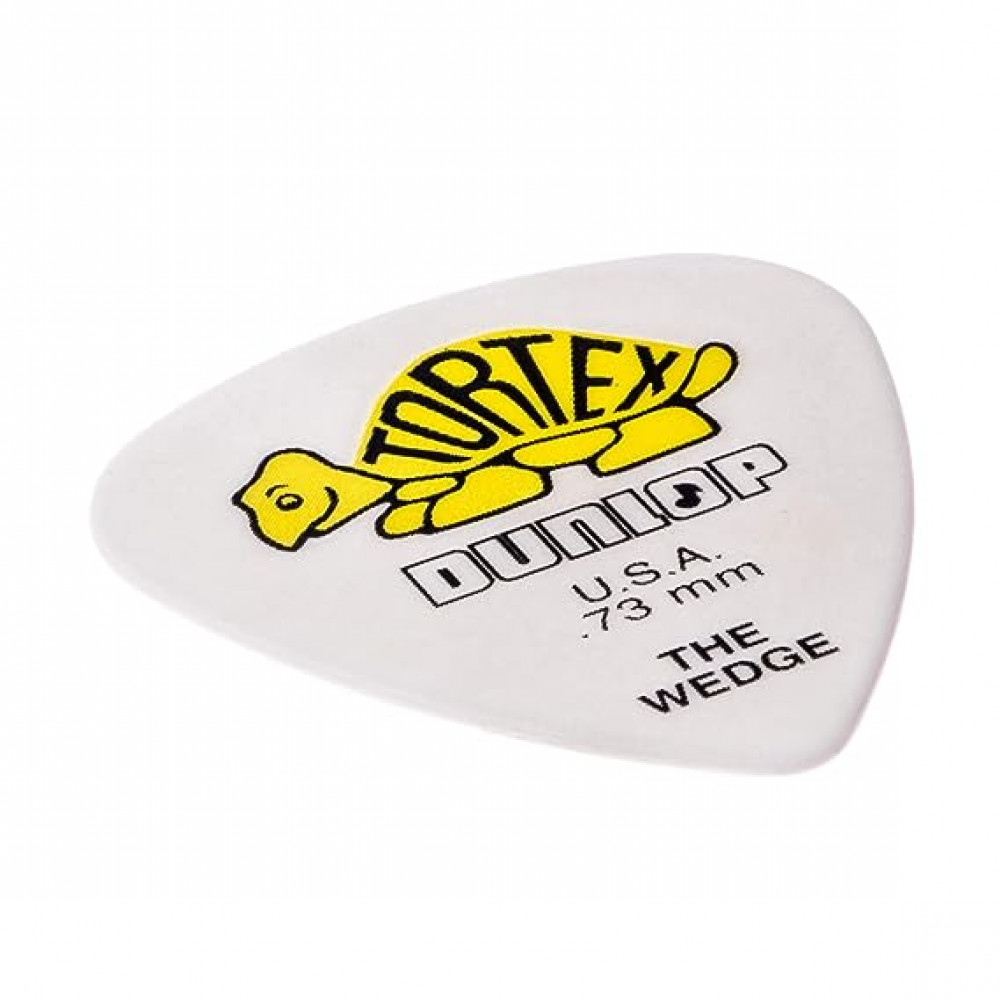 Dunlop 424R073 Guitar Pick Tortex Wedge .73mm (72 PK)