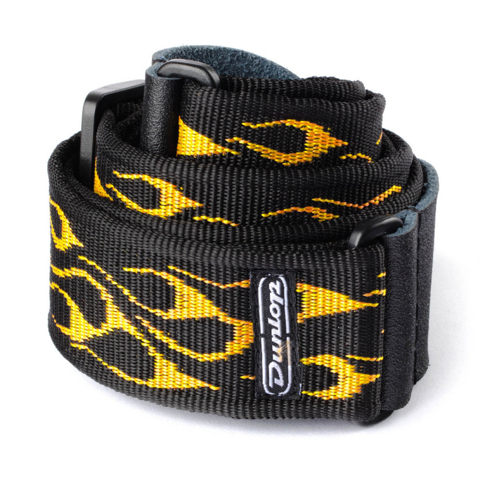 Dunlop D38-11OY Guitar Strap Classic Flambe Orange/Yellow