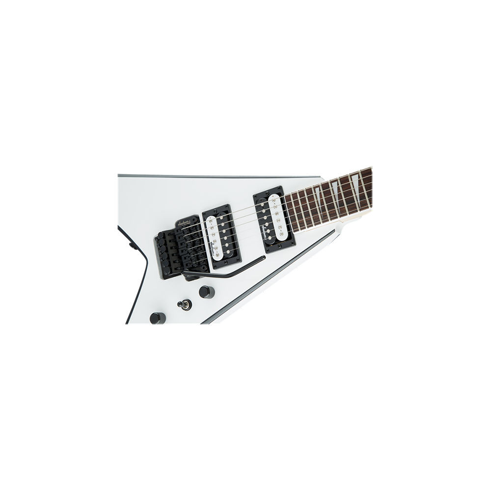 Jackson 2910224577 King V JS-32 White with Black Bevels Electric Guitar
