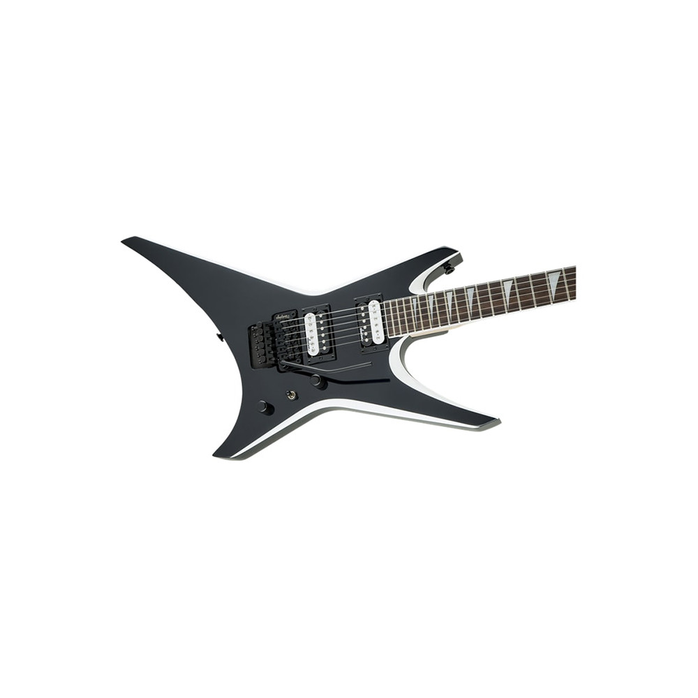 Jackson 2910146572 Warrior JS-32 Black with white Bevel Electric Guitar
