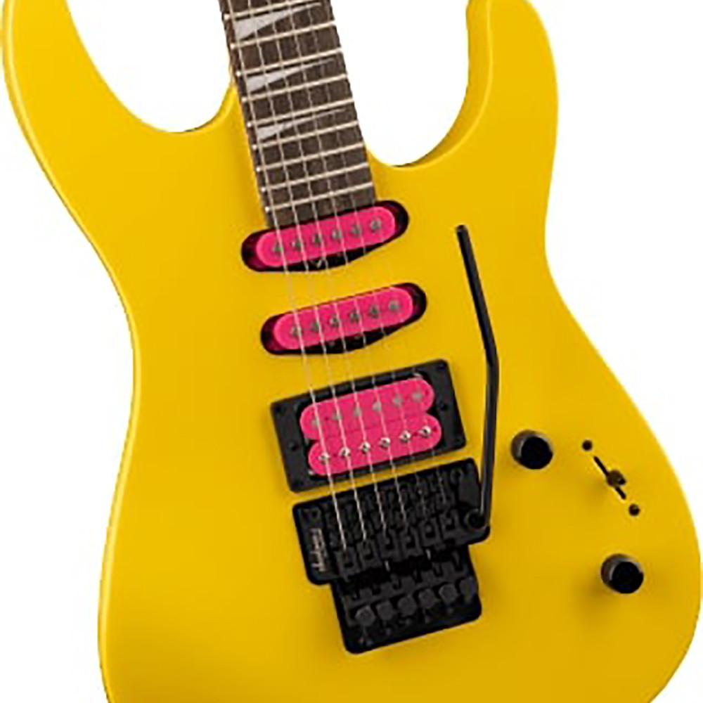 Jackson 2910022504 X Series DINKY DK3XR HSS Chrome Yellow Electric Guitar