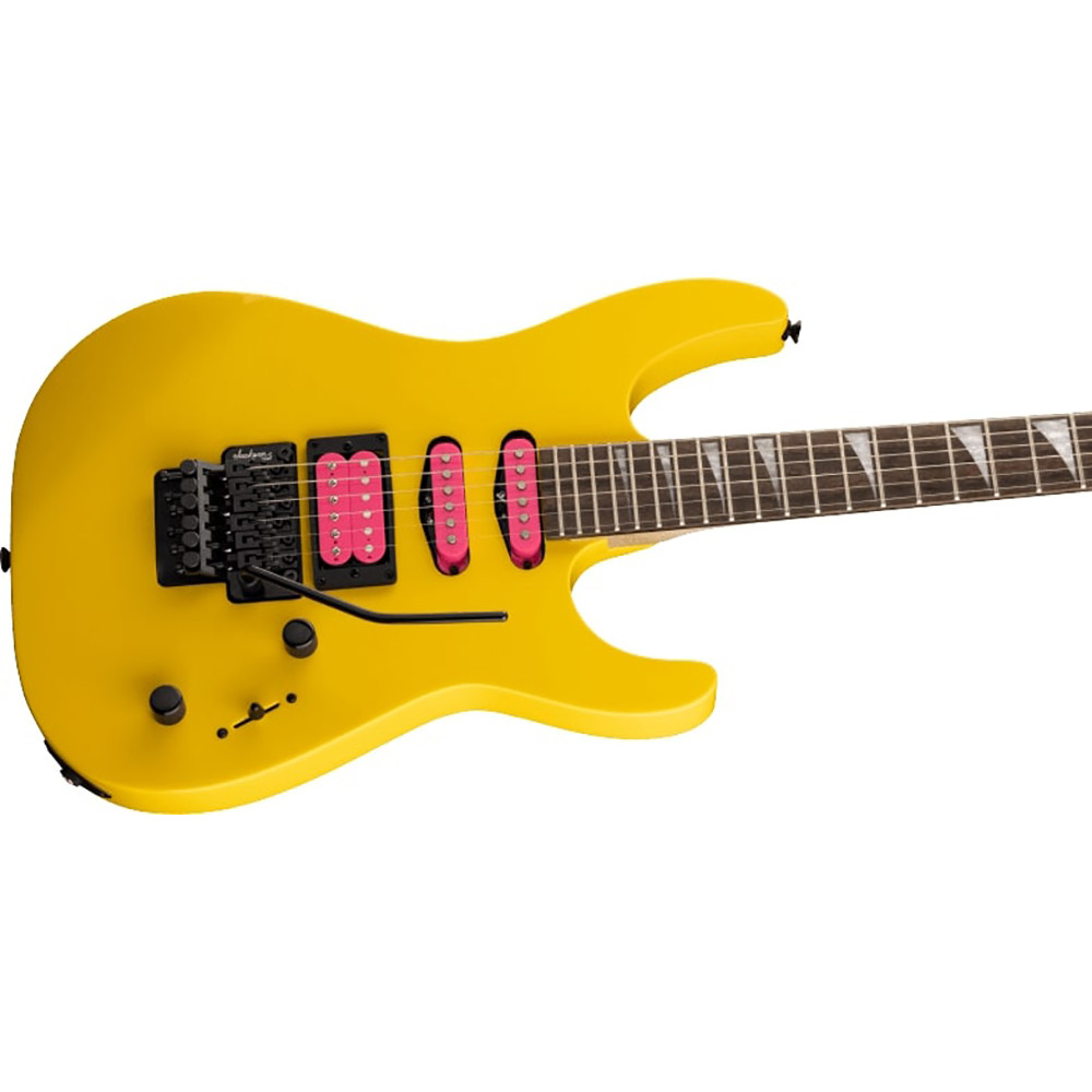 Jackson 2910022504 X Series DINKY DK3XR HSS Chrome Yellow Electric Guitar