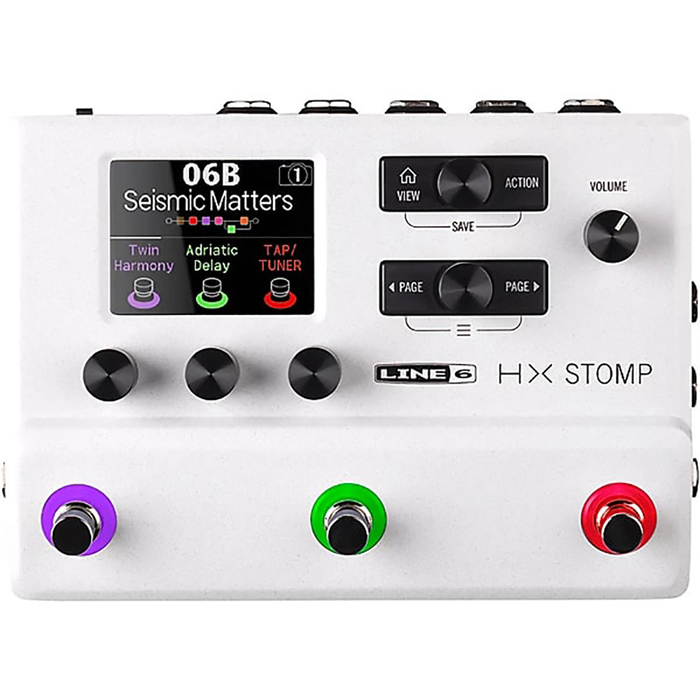 Line 6 9906024045 HX Stomp Limited Edition White Multi-Effects Processor