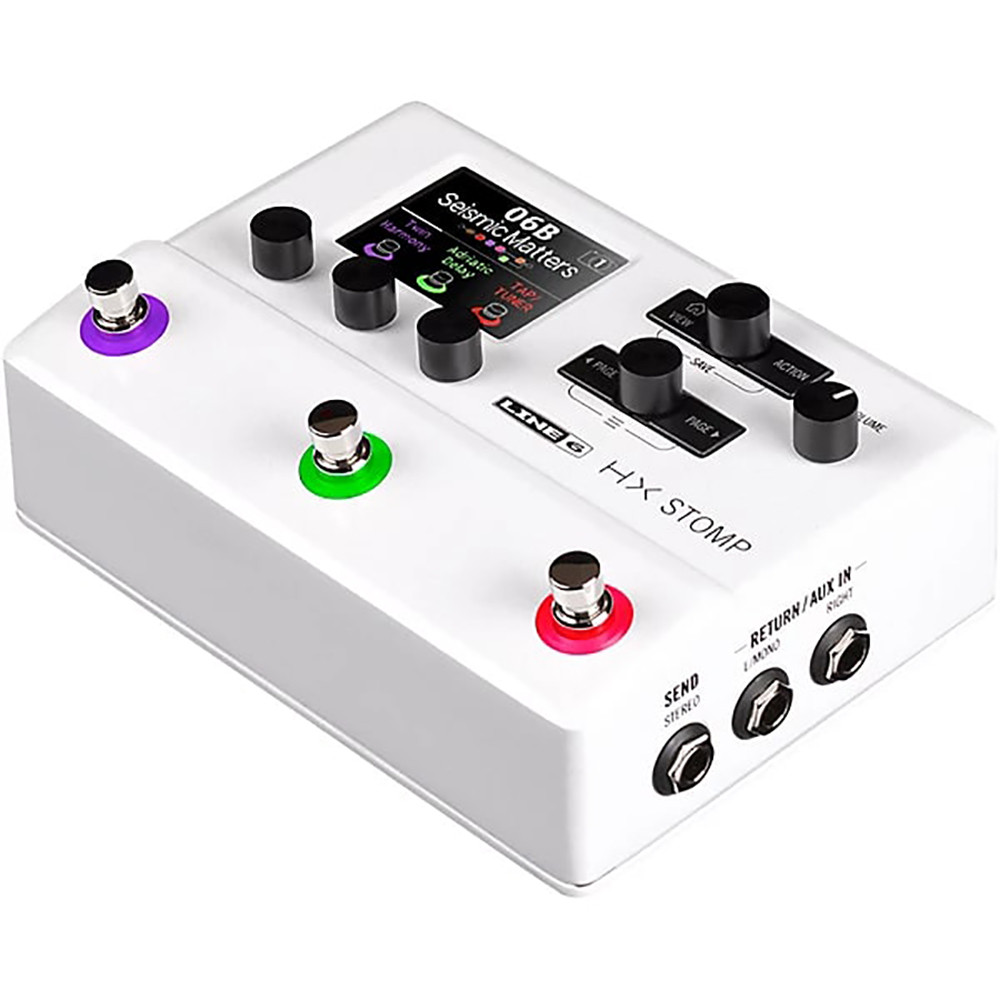 Line 6 9906024045 HX Stomp Limited Edition White Multi-Effects Processor