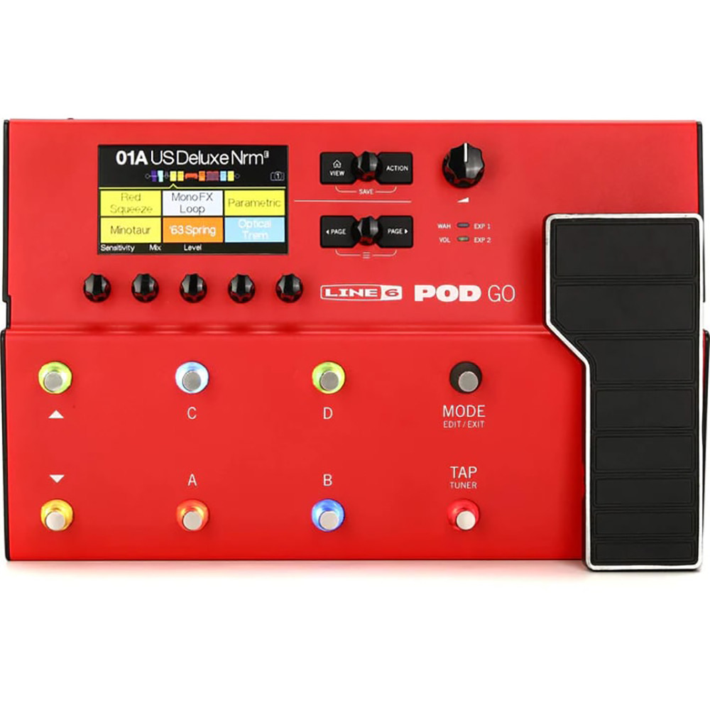 Line 6 99060251002 Pod Go P34-1 LE RED Multi-Effects Guitar Processor