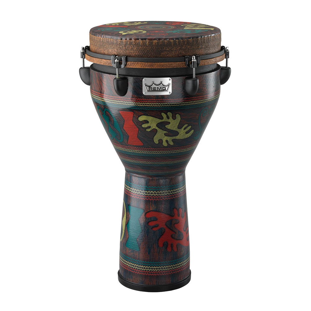 Remo DJ-0012-24 12" Adinkra Mondo Djembe Drum