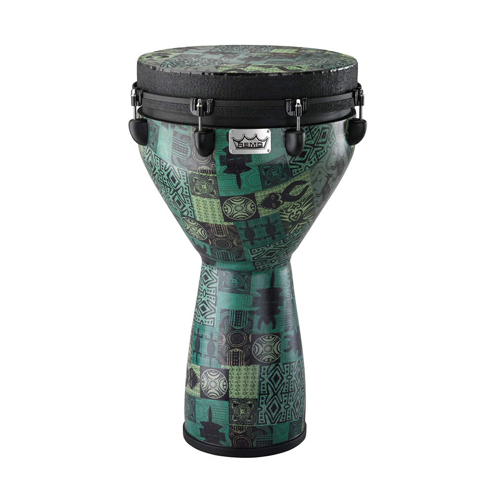 Remo DJ-0014-32 14" Green Knintekloth Mondo Djembe Drum