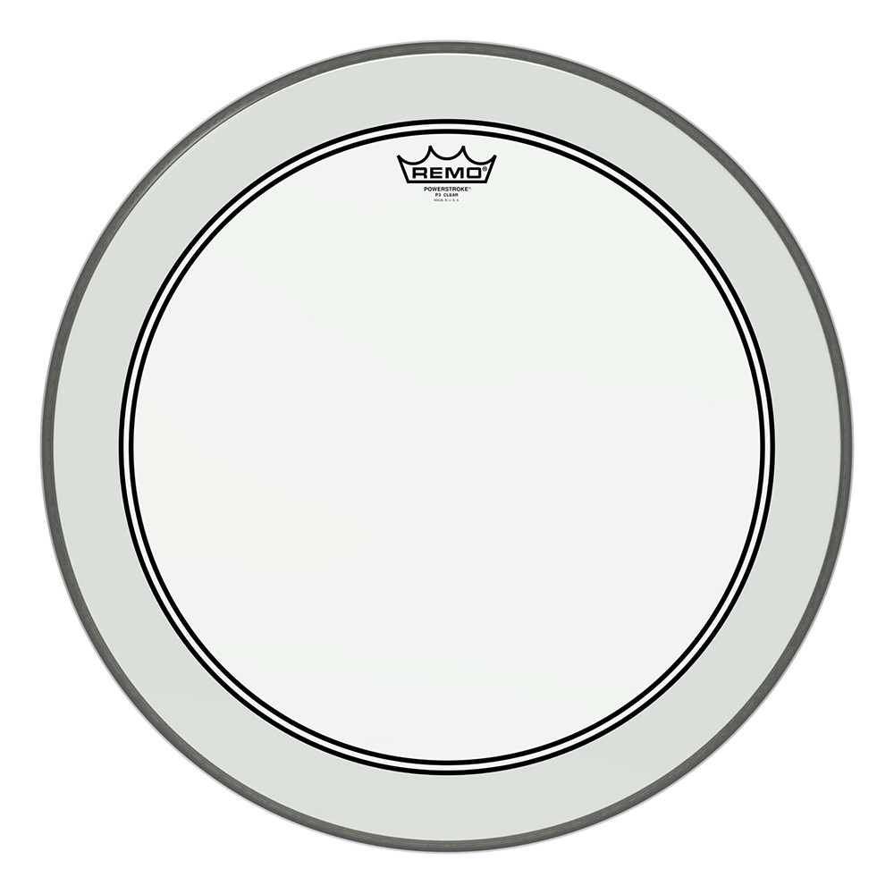 Remo P3-1322-C2 22" Clear Powerstroke P3 Bass Drumhead