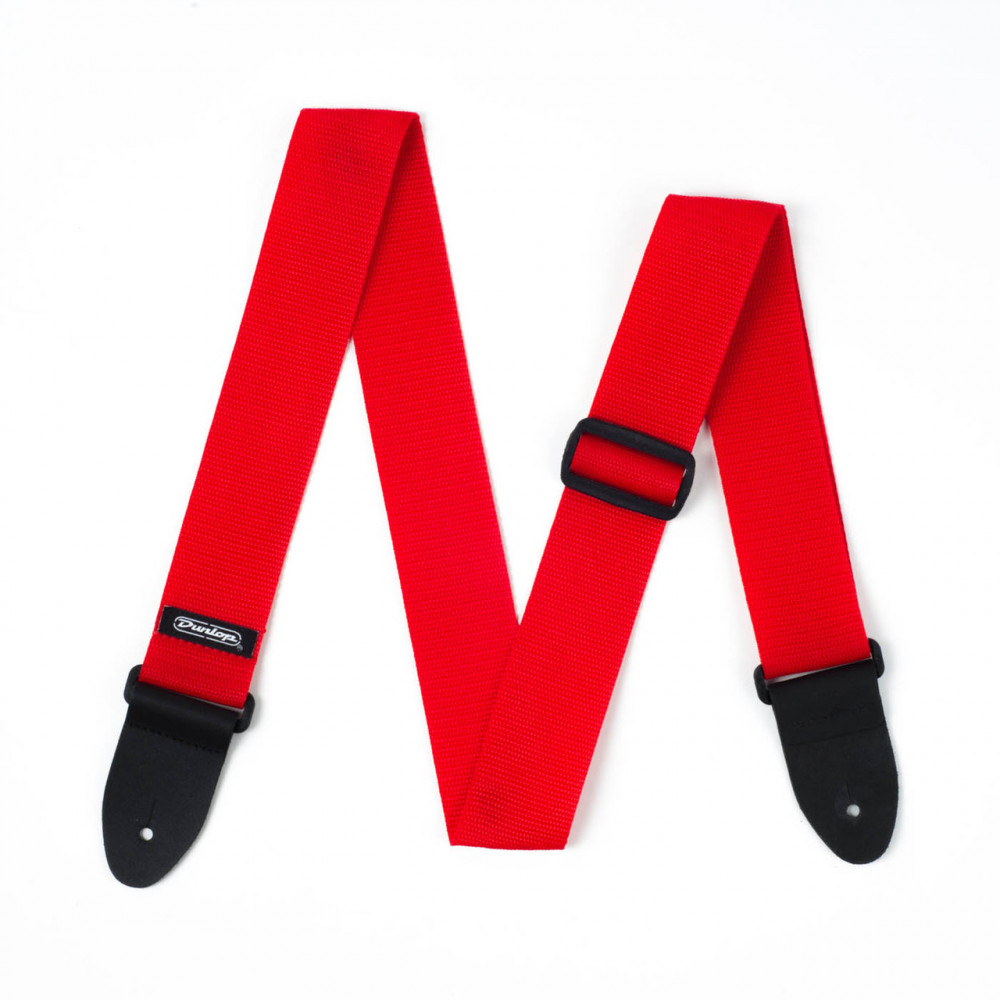 Dunlop D0701RD Guitar Strap Poly Red