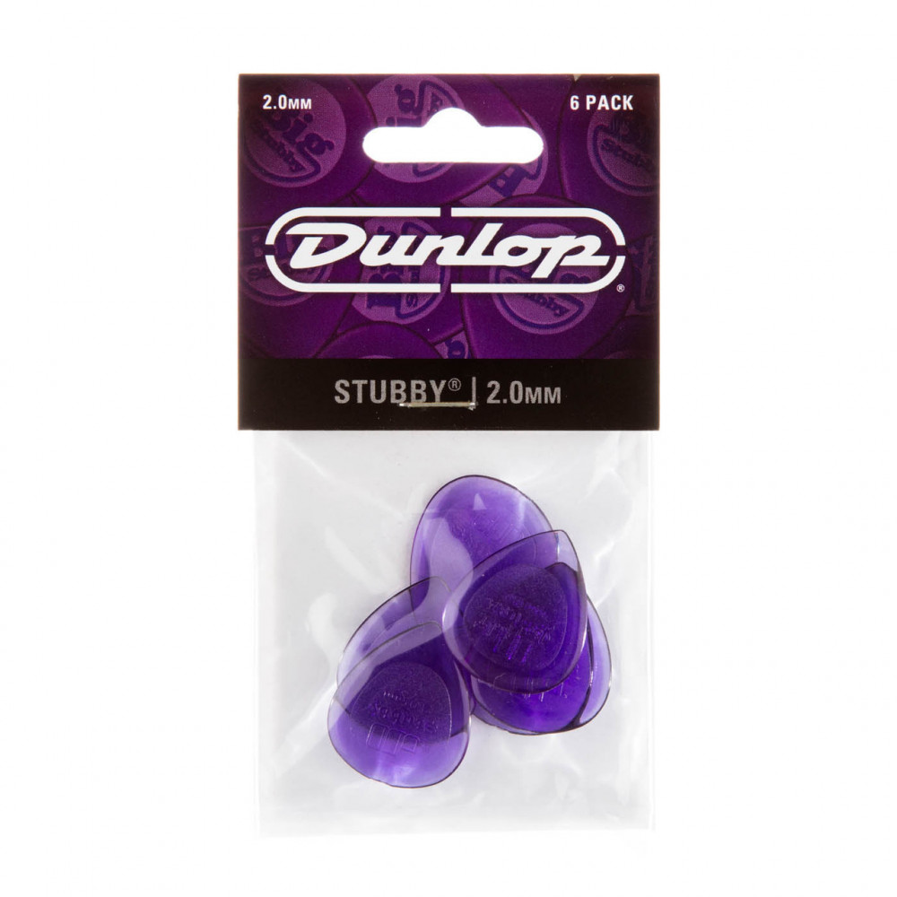 Dunlop Guitar Pick Stubby Jazz 2mm (144 PK)
