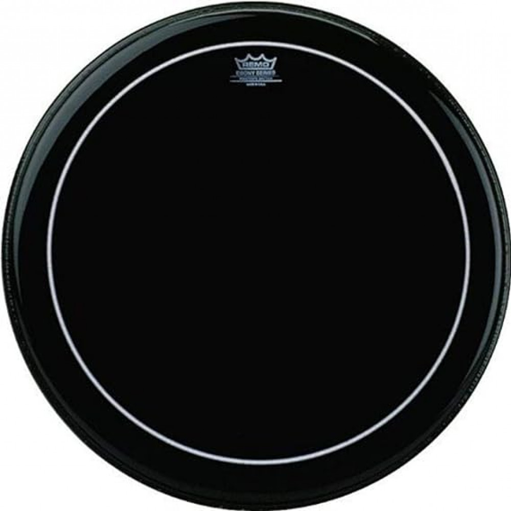 Remo ES-1622-PS 22" Pinstripe Ebony Bass Head