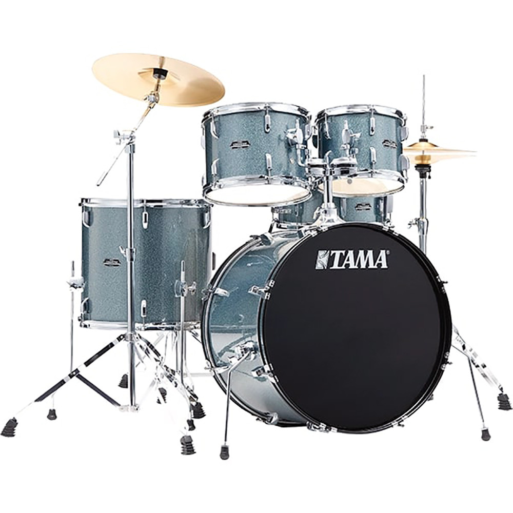 Tama ST52H5C-SEM 22" Stagestar Sea Blue Mist Drum Kit with Hardware, Throne & Cymbals