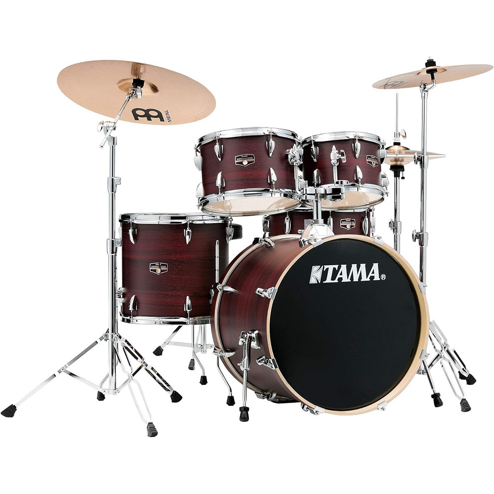 Tama IE50H6W-BWW 20" Imperialstar Burgundy Walnut Wrap Drum Kit with Hardware & Throne