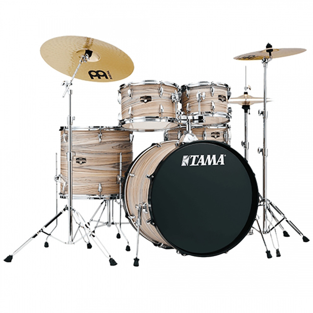 Tama IE52KH6W-NZW 22" Imperialstar Natural Zebrawood Wrap Drum Kit with Hardware & Throne