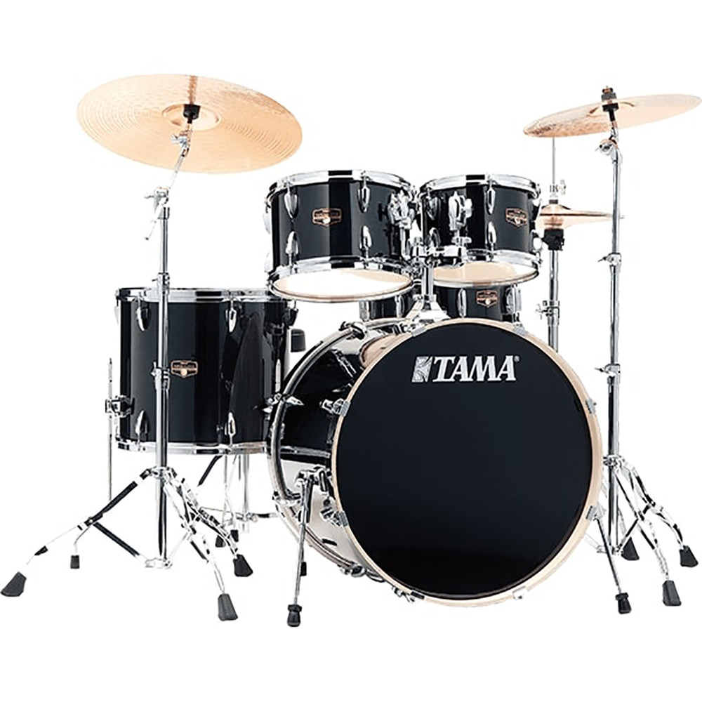 Tama IE52KH6W-HBK 22" Imperialstar Hairline Black Drum Kit with Hardware & Throne