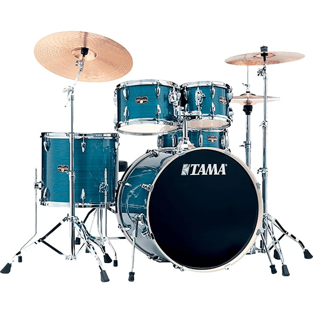 Tama IP52H6W-HLB 22" Imperialstar Hairline Blue Drum Kit with Hardware & Throne