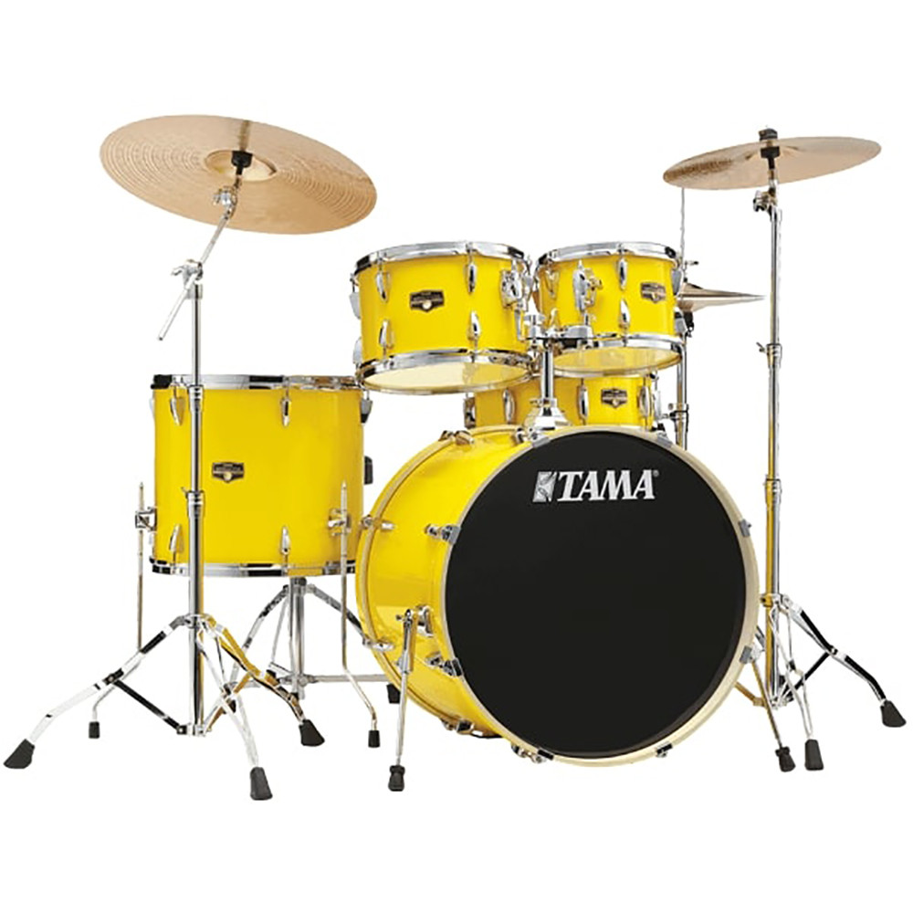 Tama IP52H6W-ELY 22" Imperialstar Electric Yellow Drum Kit with Hardware & Throne
