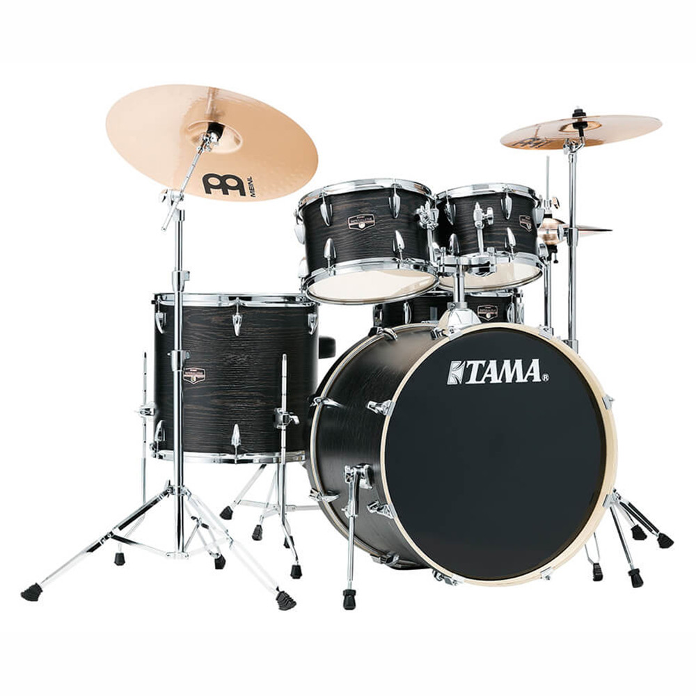 Tama IE62H6W-BOW 22" Imperialstar Black Oak Wrap Drum Kit with Hardware & Throne