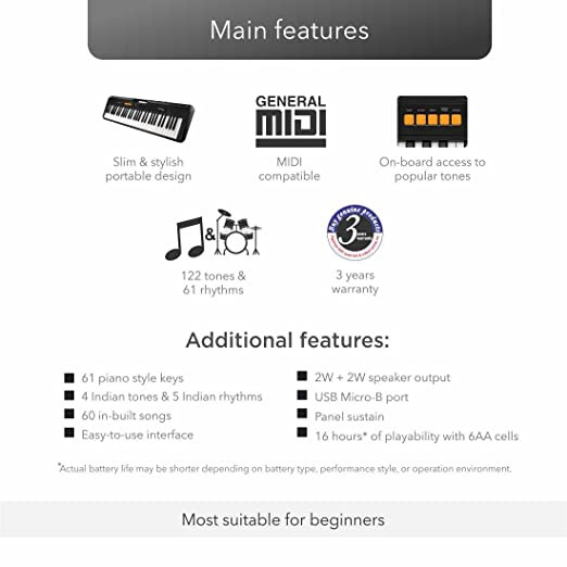 CASIO CT-S100 Portable Keyboard