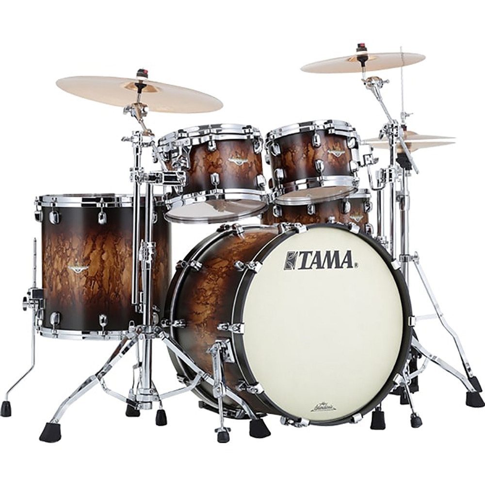Tama MA42TZBNS-MBB + MAF1414BN-MBB + MAS1455BN-MBB 22" 6pc Starclassic Maple Molten Satin Brown Burst Dum Kit