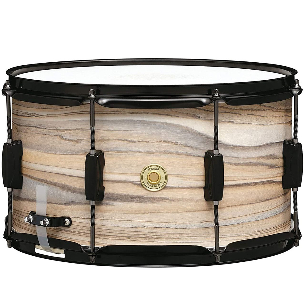 Tama WP148BK-NZW 14"x8" Woodworks Natural Zebrawood Wrap Snare Drum