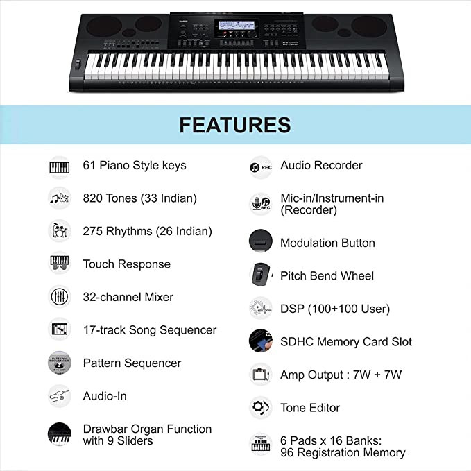 CASIO WK-7600 Digital Portable Keyboard