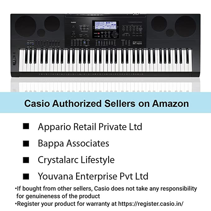 CASIO WK-7600 Digital Portable Keyboard