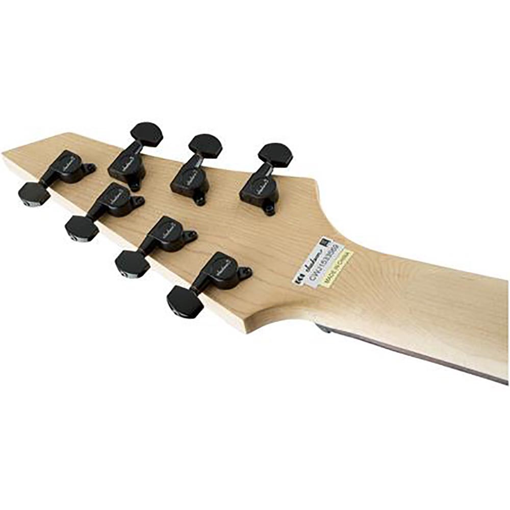 Jackson 2910132568 Dinky JS 22-7 DKA HT Arch Top Satin Black 7 String Electric Guitar