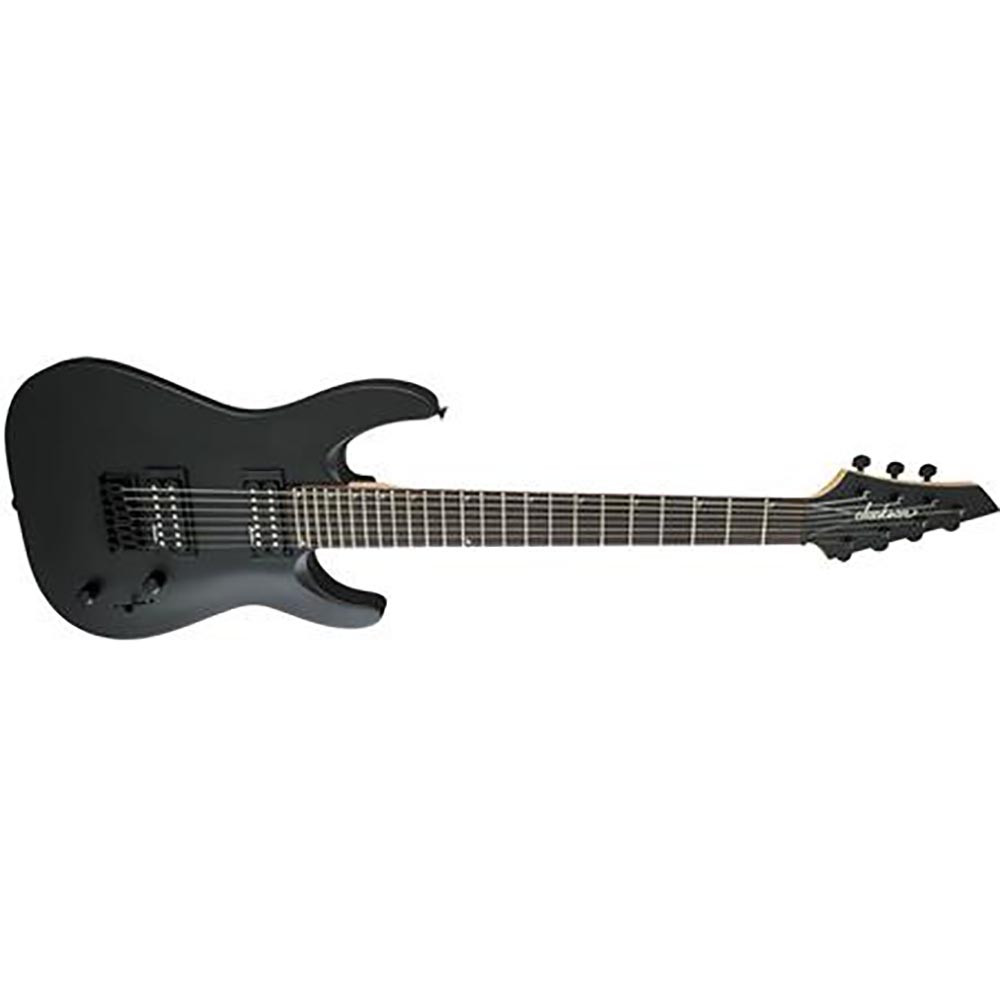 Jackson 2910132568 Dinky JS 22-7 DKA HT Arch Top Satin Black 7 String Electric Guitar