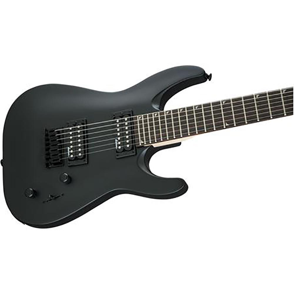 Jackson 2910132568 Dinky JS 22-7 DKA HT Arch Top Satin Black 7 String Electric Guitar