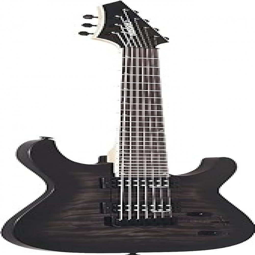 Jackson 2918804585 Dinky JS 22Q-7 DKA HT Arch Top Transparent Black Burst Electric Guitar
