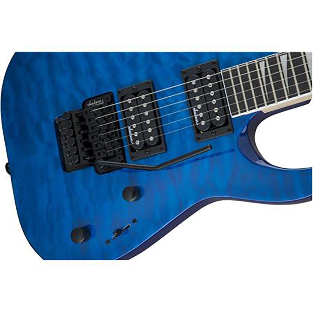 Jackson 2910113586 Dinky JS-32Q DKA Arch Top Transparent Blue Electric Guitar