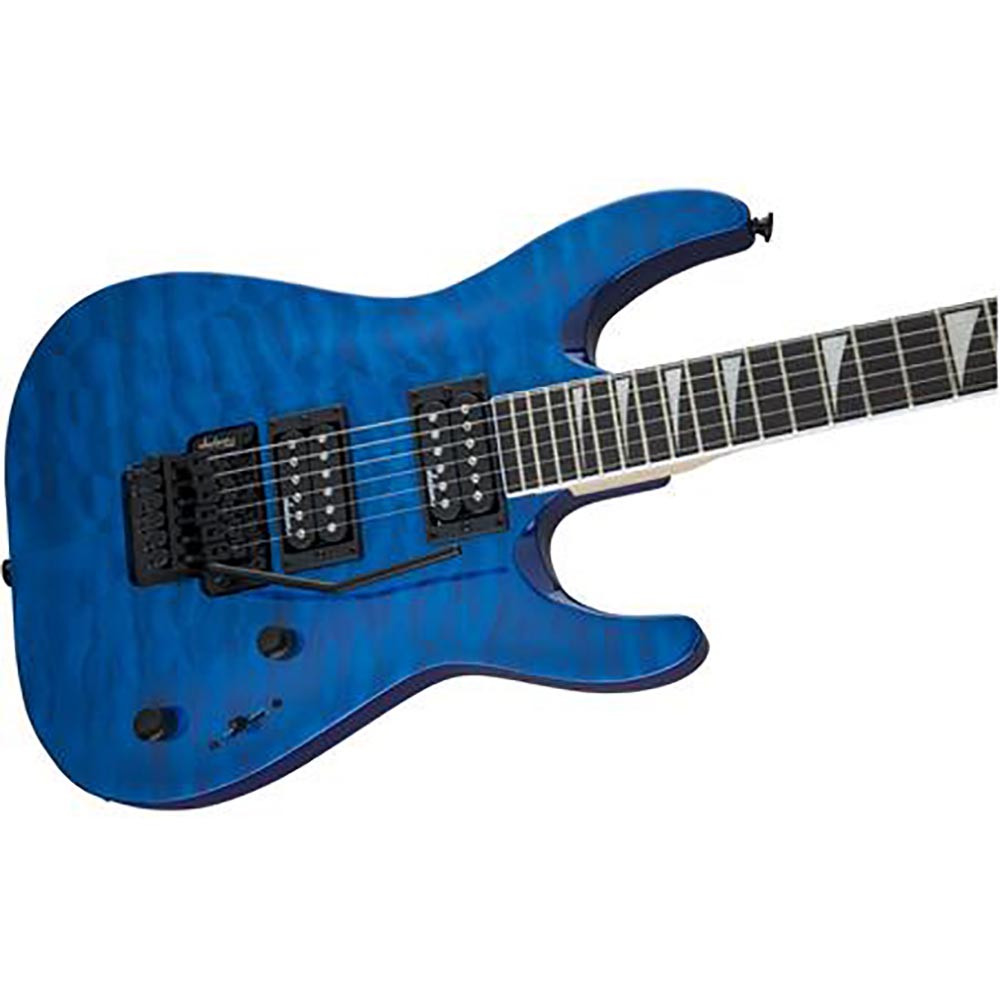 Jackson 2910113586 Dinky JS-32Q DKA Arch Top Transparent Blue Electric Guitar