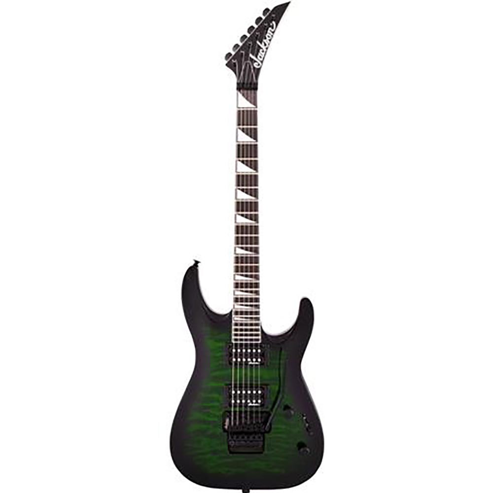 Jackson 2918804587 Dinky JS-32Q DKA Arch Top Transparent Green Burst Electric Guitar