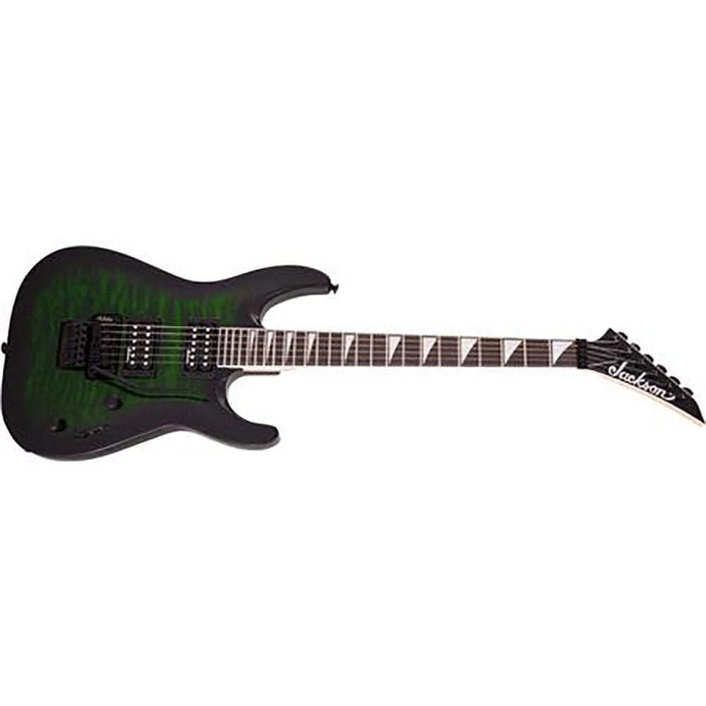 Jackson 2918804587 Dinky JS-32Q DKA Arch Top Transparent Green Burst Electric Guitar