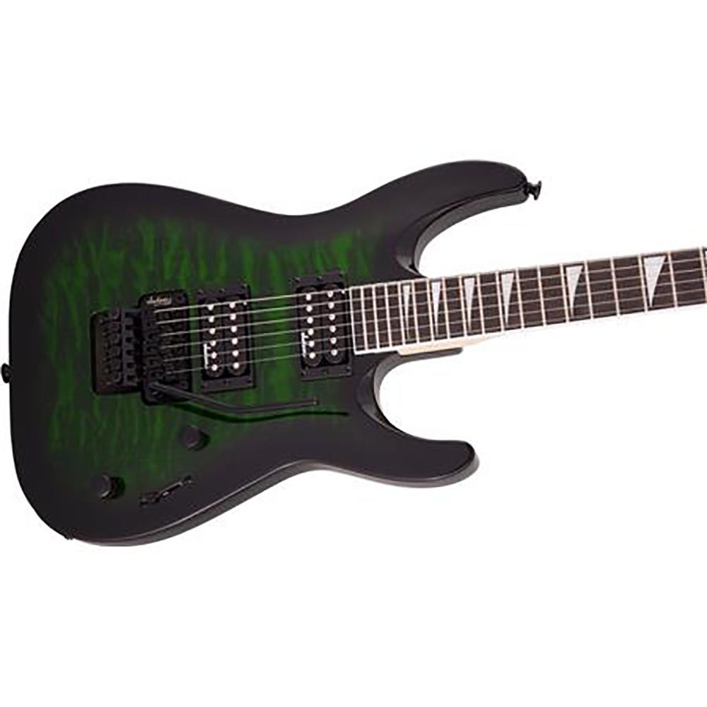 Jackson 2918804587 Dinky JS-32Q DKA Arch Top Transparent Green Burst Electric Guitar