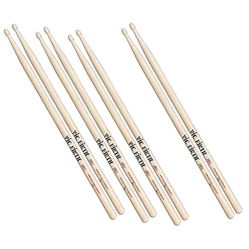 Vic Firth P5B.3-5B.1 Drumstick Value Pack of 4